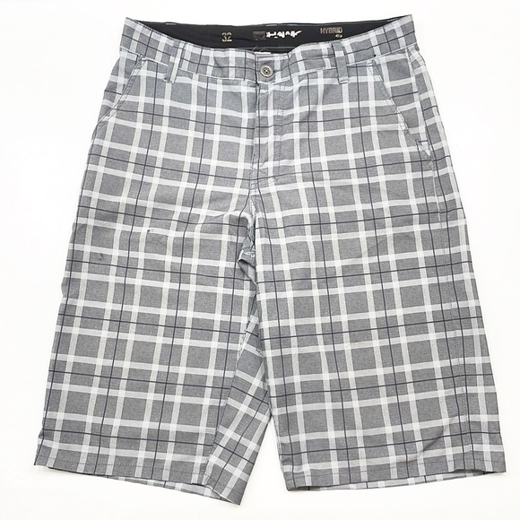 Tony Hawk gray plaid hybrid shorts - Picture 1 of 4